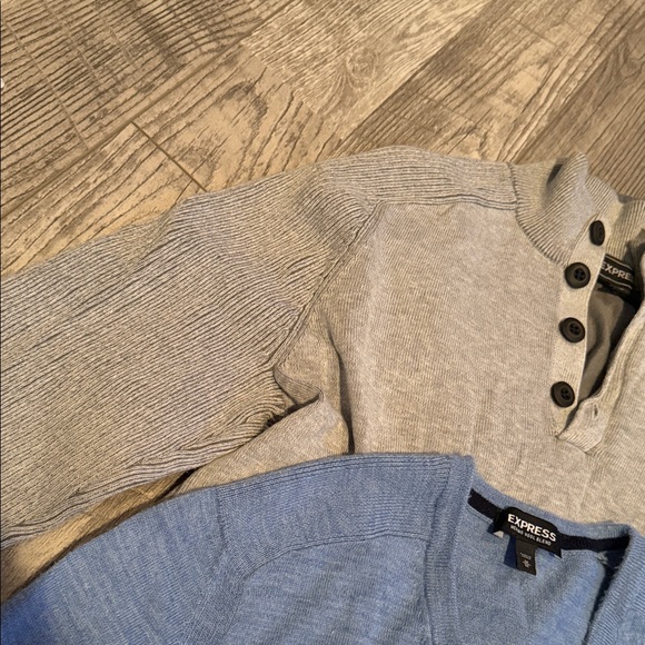 MENS BUNDLE OF THREE Express Long Sleeve Light Sweaters Shirts - Picture 6 of 6